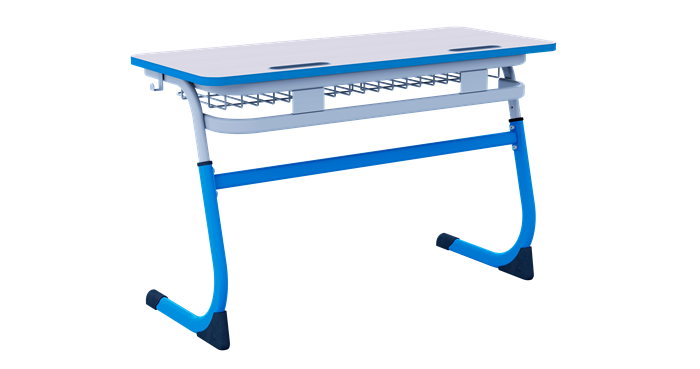 Парта двухместная с антивандал. кромкой (р.г. 5-7) ГК-СТ-02