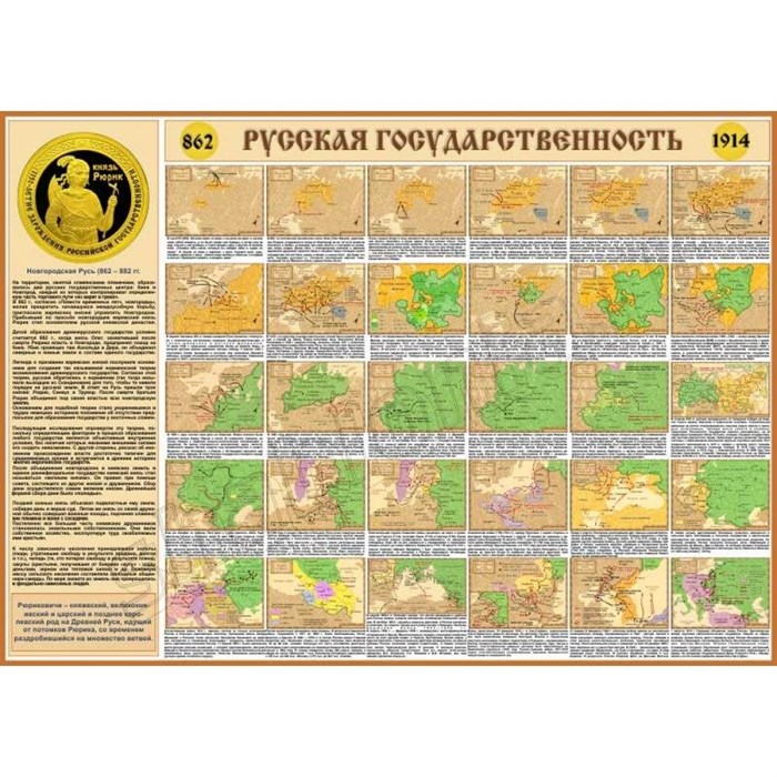 Стенд «Русская государственность», 140х100 см ms.90161 - фото 797714