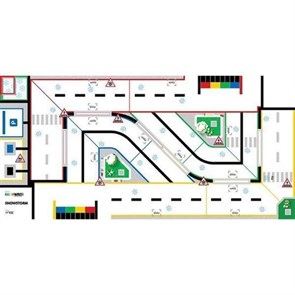 Поле для соревнований WRO 2020 средняя группа ПТ00036