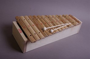 Ксилофон диатонический До мажор (15 пластин, на высоком резонаторе, клен) МС00000444