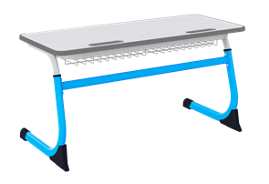 Парта двухместная регулируемая (р.г. 3-5) ГК-СТ-03