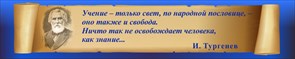 Стенд «Иван Тургенев. Высказывание об образовании.», 250х50 см ms.12752