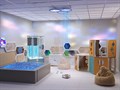 Потолочная светодиодная панель с витражом МА326546