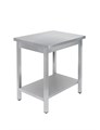 СТОЛ универсальный Luxstahl СПУ-5/6 со сплошной полкой нерж. КЛ000005