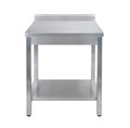 СТОЛ универсальный Luxstahl СПУ-8/6 со сплошной полкой нерж. КЛ000009