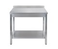 СТОЛ универсальный Luxstahl СПУ-12/6 со сплошной полкой нерж. КЛ000018