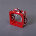 Тамбурин из массива березы, D 10 см. с росписью МС00000241