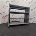Стеллаж для спортивного инвентаря 4 полки 103х102х43,5см мобильный СП2032134