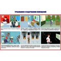 Стенд «Умей действовать при пожаре в офисе», 130х110 см, 3 кармана ms.90207