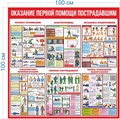 Стенд «Оказание первой помощи пострадавшим», 100х100 см ms.14085